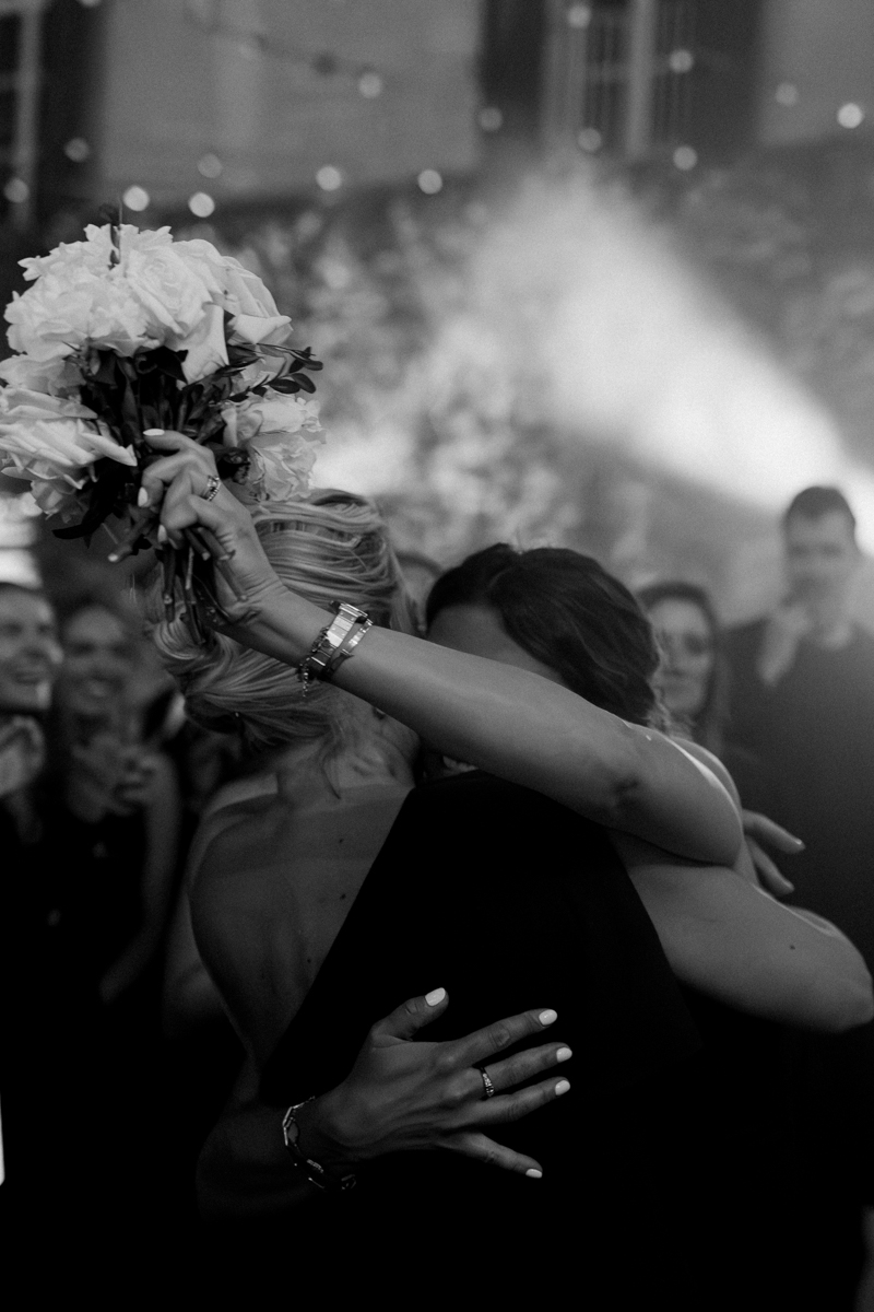party at a wedding in tuscany