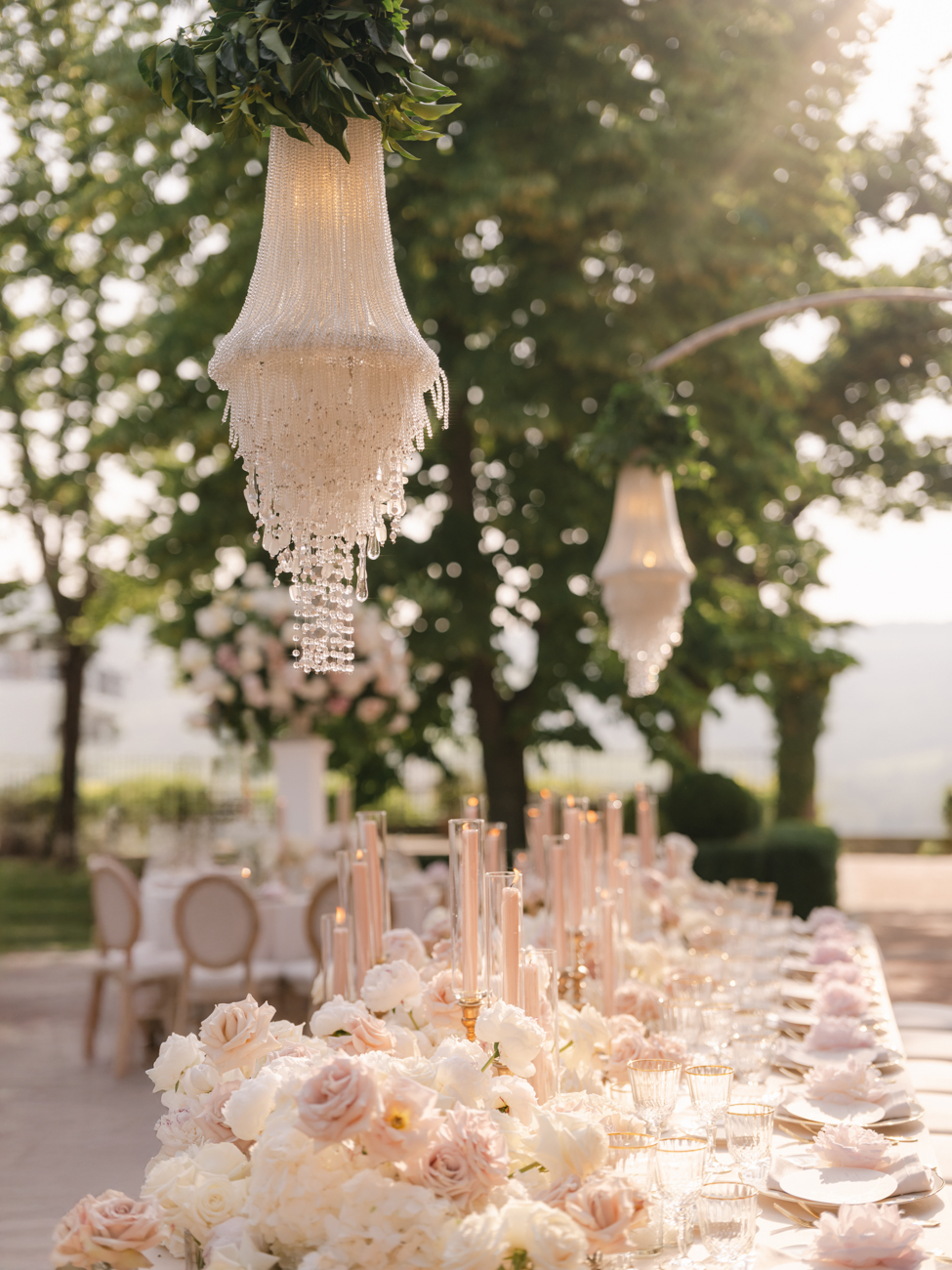 table scape at Italian wedding
